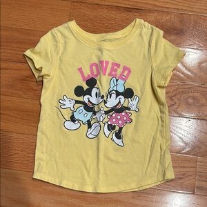 Disney Yellow Tee with Mickey and Minnie